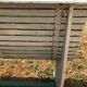 Wood garden bench