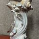 Vintage porcelain dolphin and shell vase circa 1960