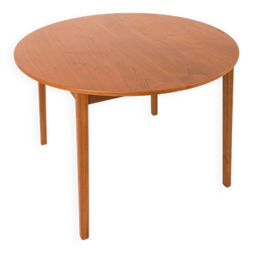 Mid century teak table with hidden extensions, Denmark 1960s