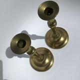 Pair of classic brass candlesticks