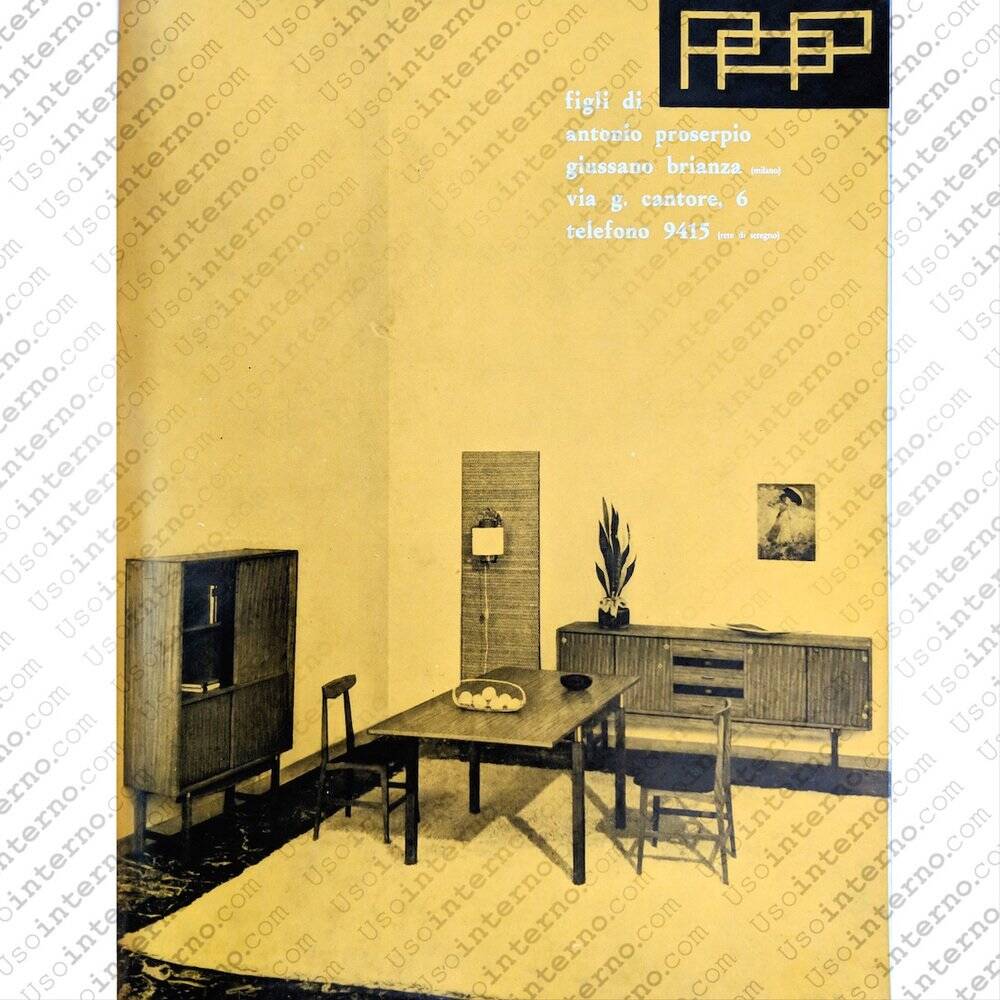 Extendable dining table by Figli Di Antonio Proserpo, 1960s.