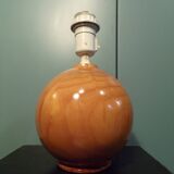 1980s pine ball lamp