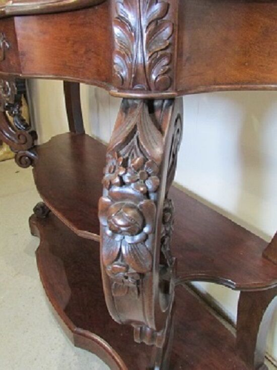 Mahogany Napoleon III console