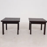 Set of 2 "slat" side tables, The Netherlands 1950