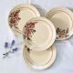 Set of 4 flat plates Badonviller, vintage French