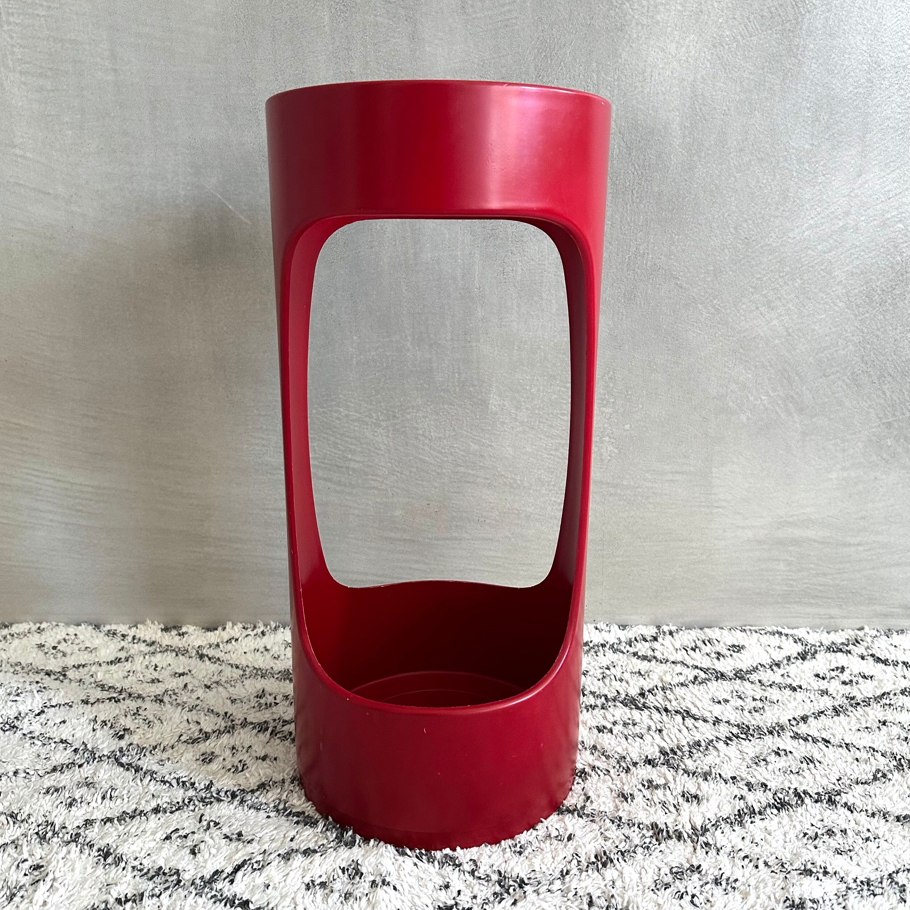 Vintage Umbrella Stand by Schönbuch, Umbrella Holder red, Pop Art