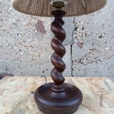 Turned wooden lamp 1950
