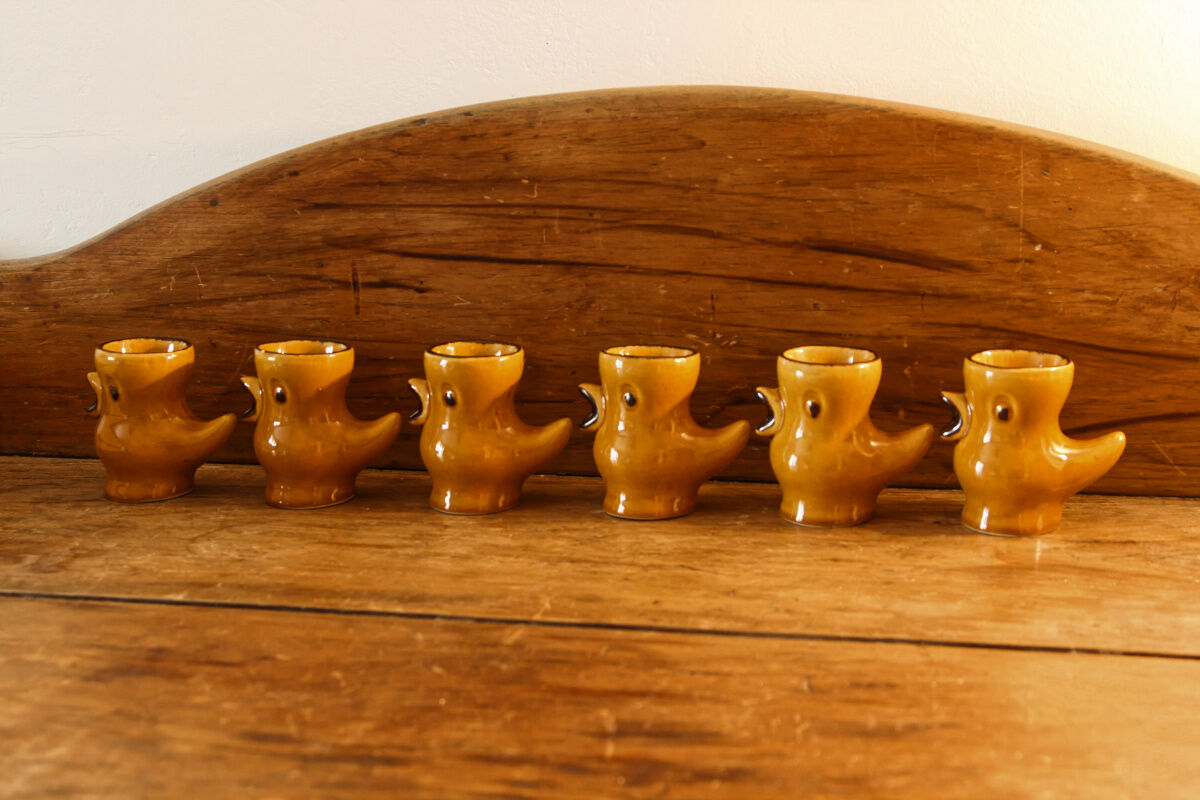 Set of 6 chicken cockerels