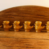 Set of 6 chicken cockerels