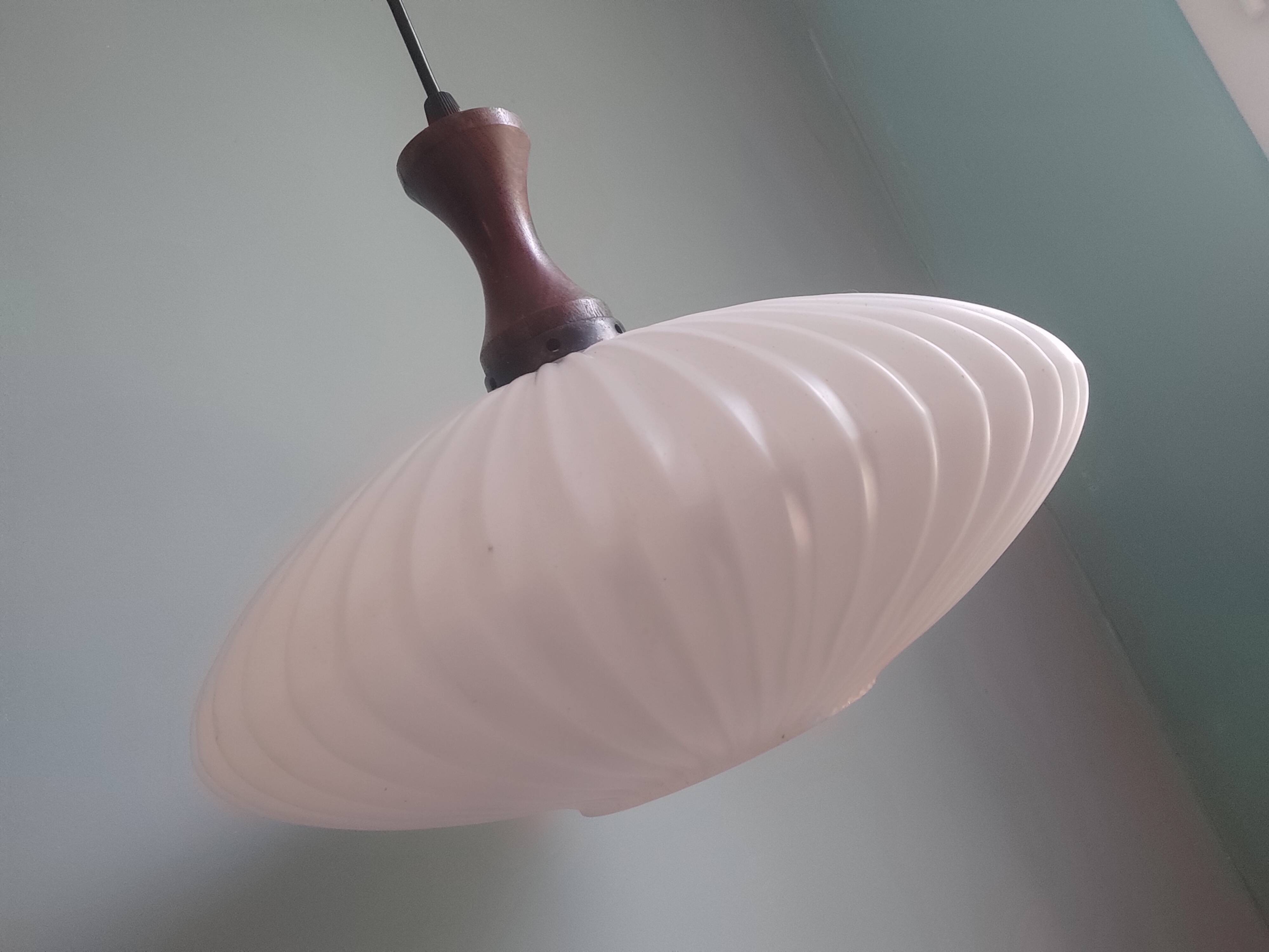 Opaline 50s pendant lamp