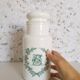 Set of 6 apothecary pots in white opaline 70s