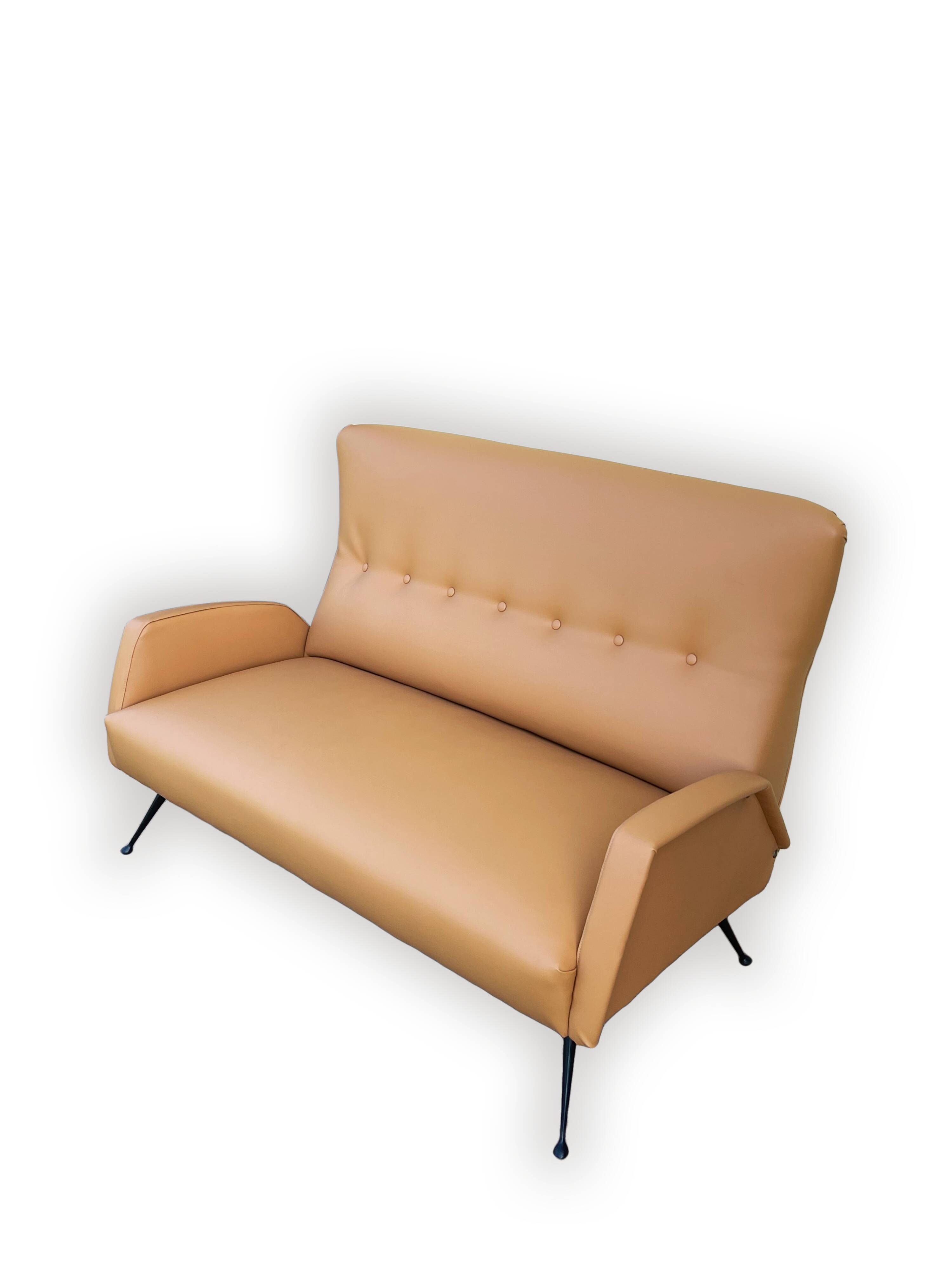 Canapé italien vintage 2 places - 1950