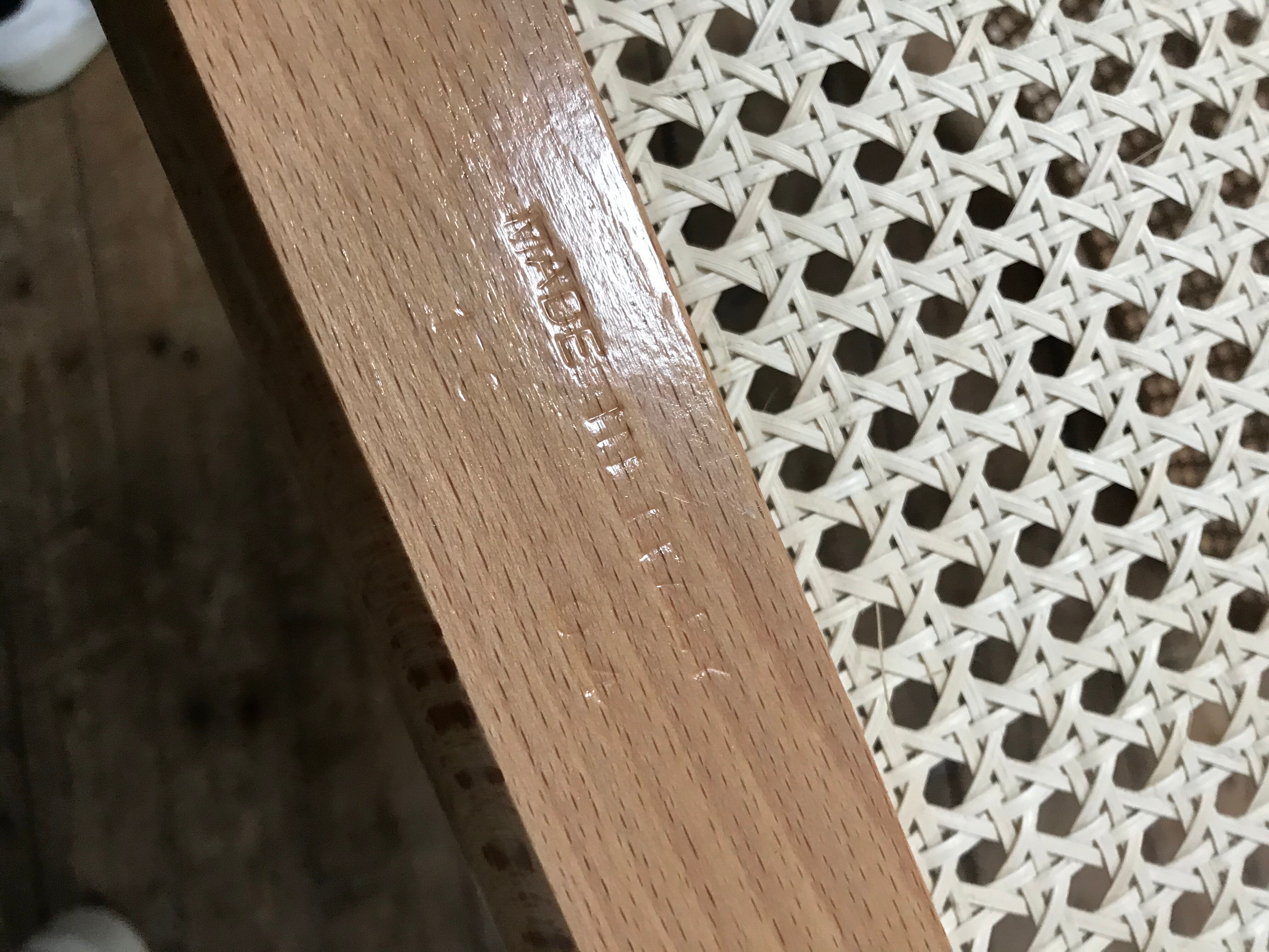 2 Chairs Beige Cesca B32 by Marcel Breuer