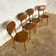 Série de 4 chaises bistrot années 60
