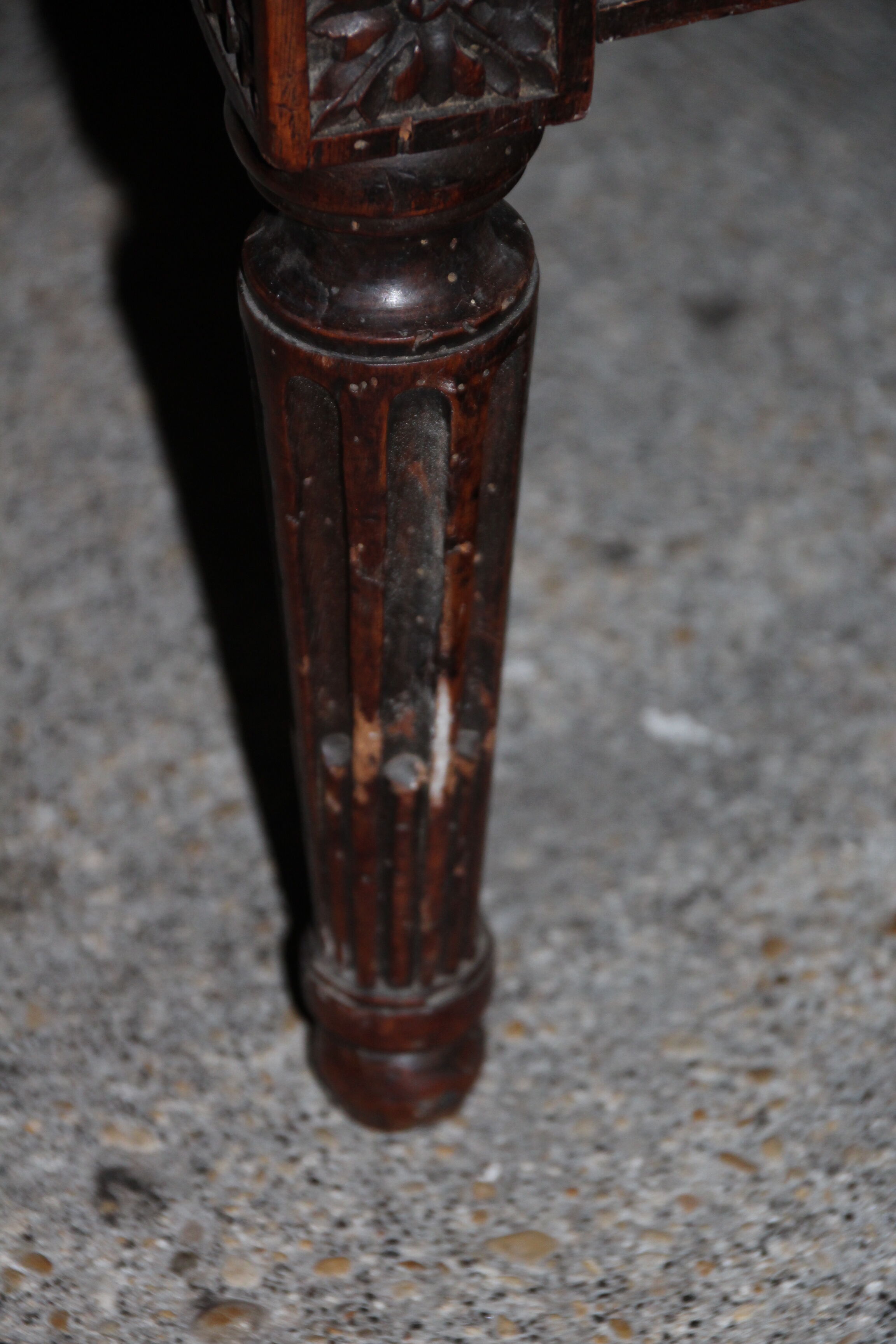 Sofa red burgundy style louis XV