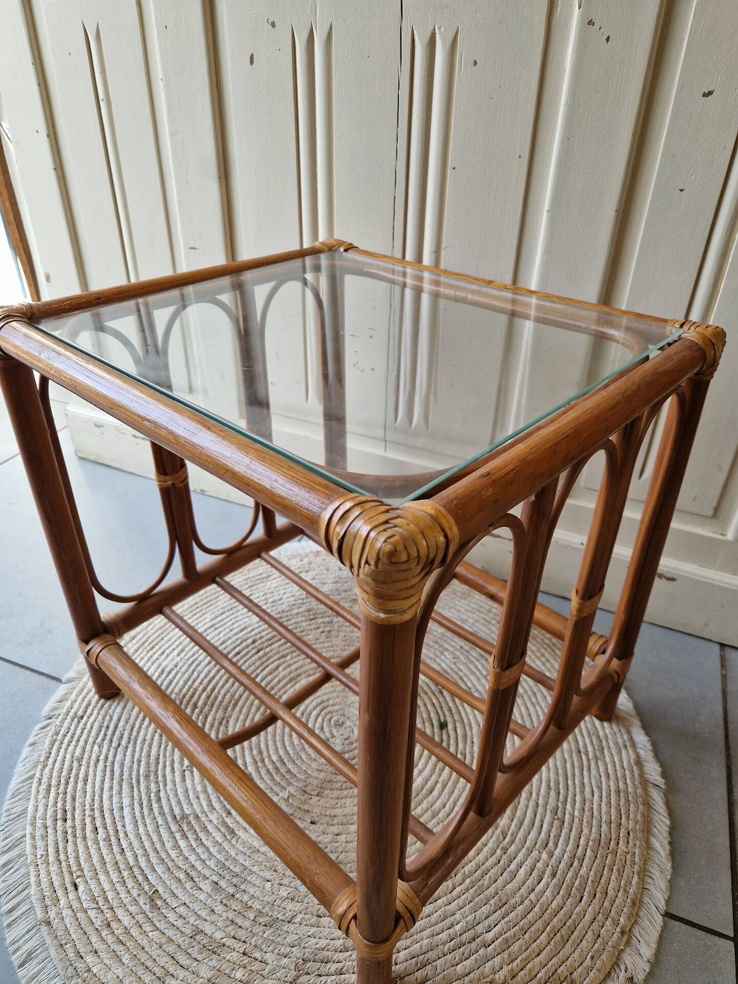 Occasional Coffee Table in Rattan