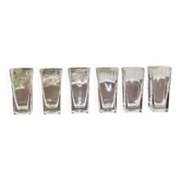 Série de 6 verres à orangeade en cristal de Sèvres