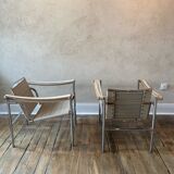 Pair of armchairs "LC1", Le Corbusier, Charlotte Perriand, Pierre Jeanneret