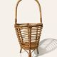 Vintage tripod plant/book holder in rattan – Mid-Century circa 1960