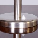 Czech Bauhaus Table Lamp, Designer František Anýž, Nickle-Plated Steel, 1920s