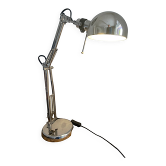 lampe d'architecte métal argenté