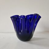 Glass handkerchief vase