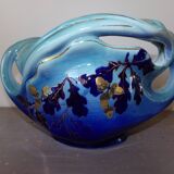 Cache-pot en faïence de luneville, keller et guérin année 1920 - art nouveau