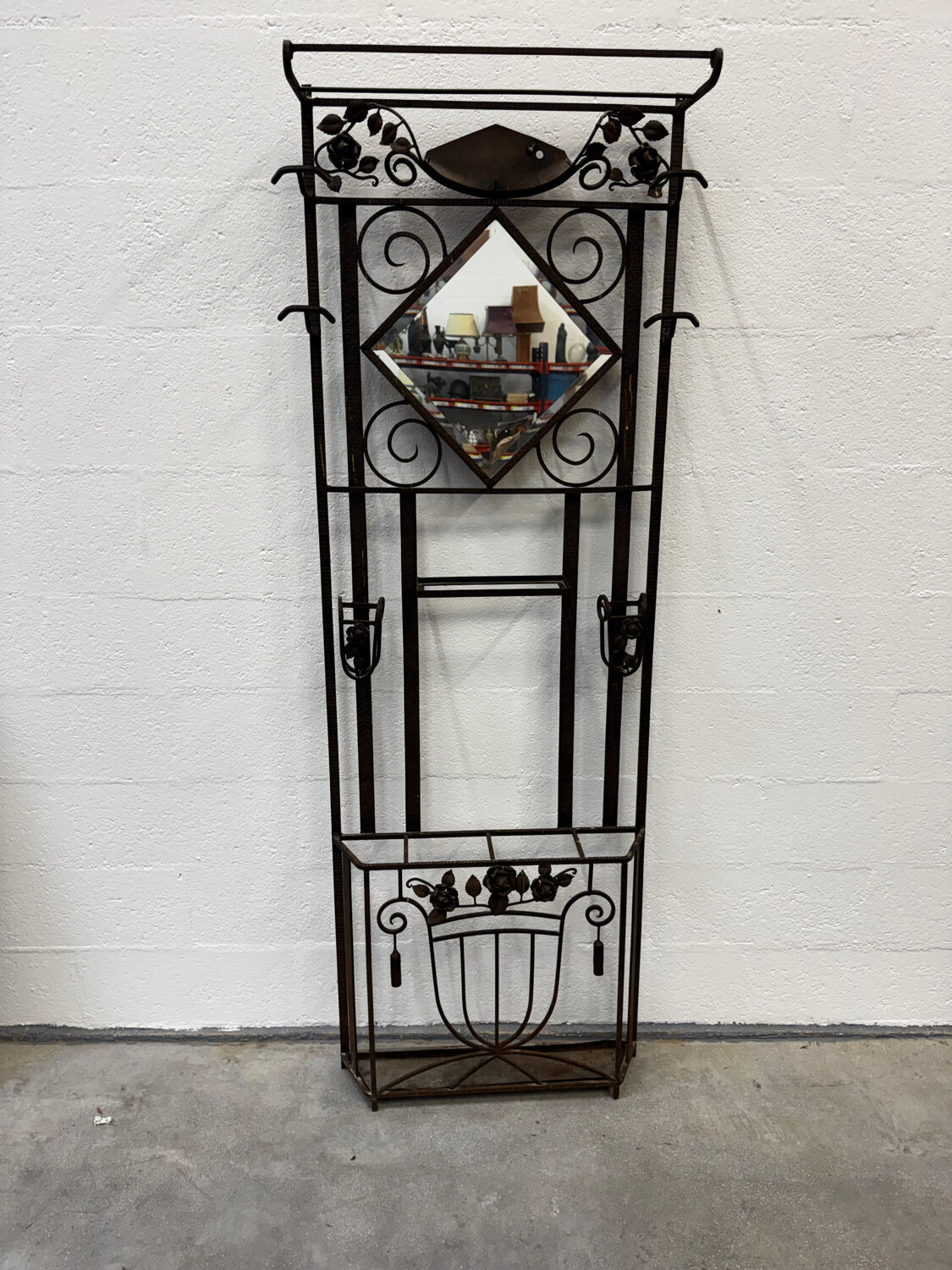 Art Deco coat rack / entrance hall wardrobe