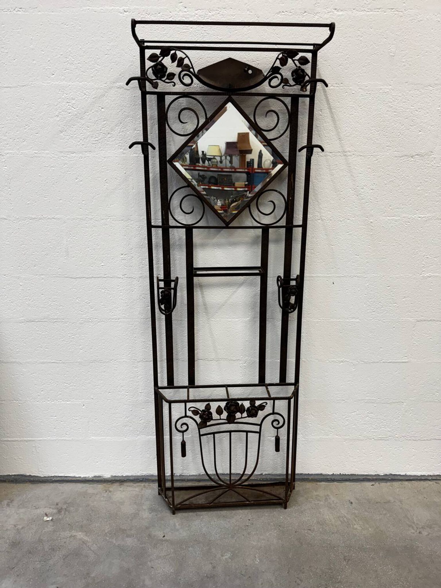 Art Deco coat rack / entrance hall wardrobe