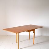 Vintage dining table with wings