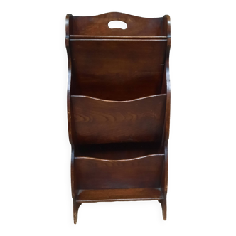 Oak magazine rack
