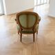 Lot de 1 fauteuil Louis XVI en bois vert