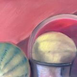 Still life pots and melons