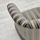 Chaise longue danoise des années 1960, velours bleu/beige, pieds en bois de hêtre.