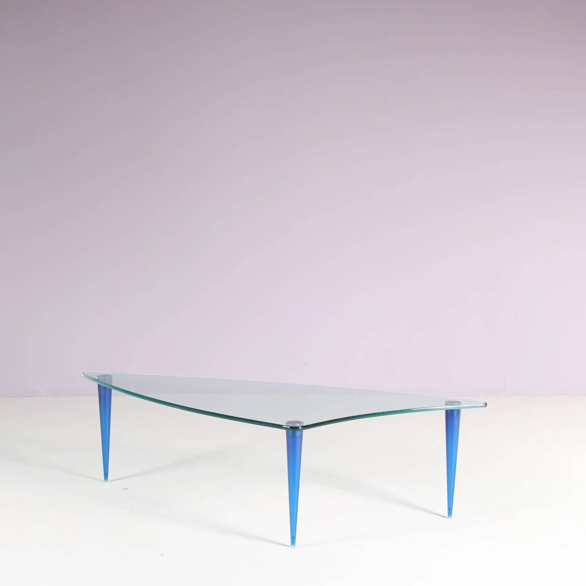1980s “Lobachevsky” coffee table designed by Isao Hosoe for Tonelli, Italy