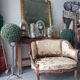 Fauteuil bergère louis XV en Noyer sculpté