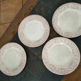 Lot de 4 assiettes Dubarry