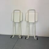 Set of 4 modernist Italian folding chairs,1980s