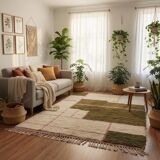 Traditional handmade pure wool rug size 150x250 cm