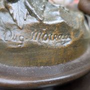 Ancient statue in bronze "Melody" after Auguste Moreau – Art Nouveau