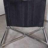 Vintage chrome tubular armchair