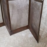 Brass and bronze steel firewall 4 panels XIX°