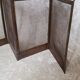 Brass and bronze steel firewall 4 panels XIX°