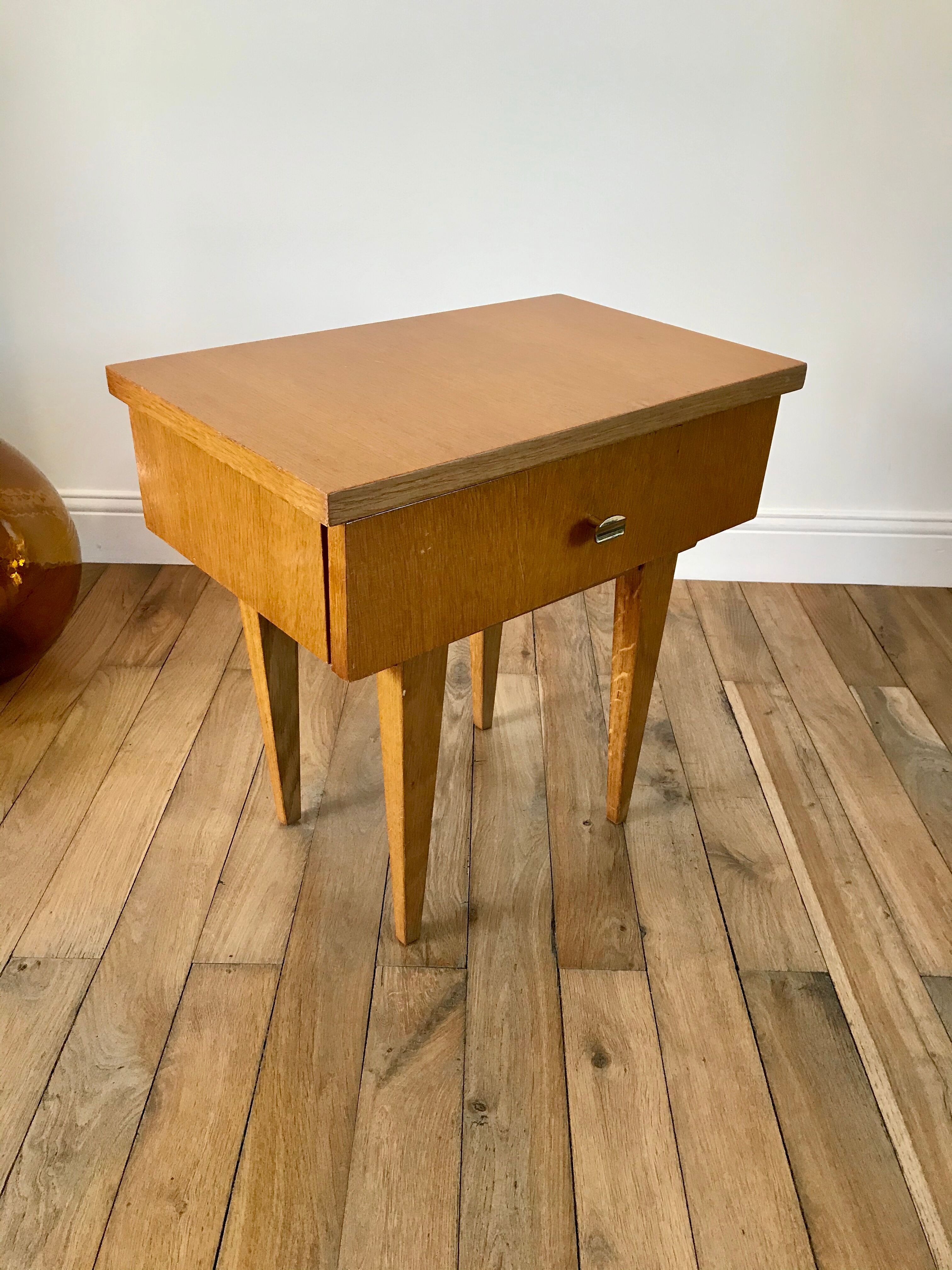 Scandinavian bedside table 50s