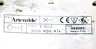 Pair of Wall Light by Eric Solè for Artemide, Mesmeri model, Italy