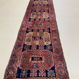 Antique azeri runner 483x84 cm, kazak, caucasian wool rug tribal handmade