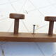 Wooden wall coat rack 5 hooks
