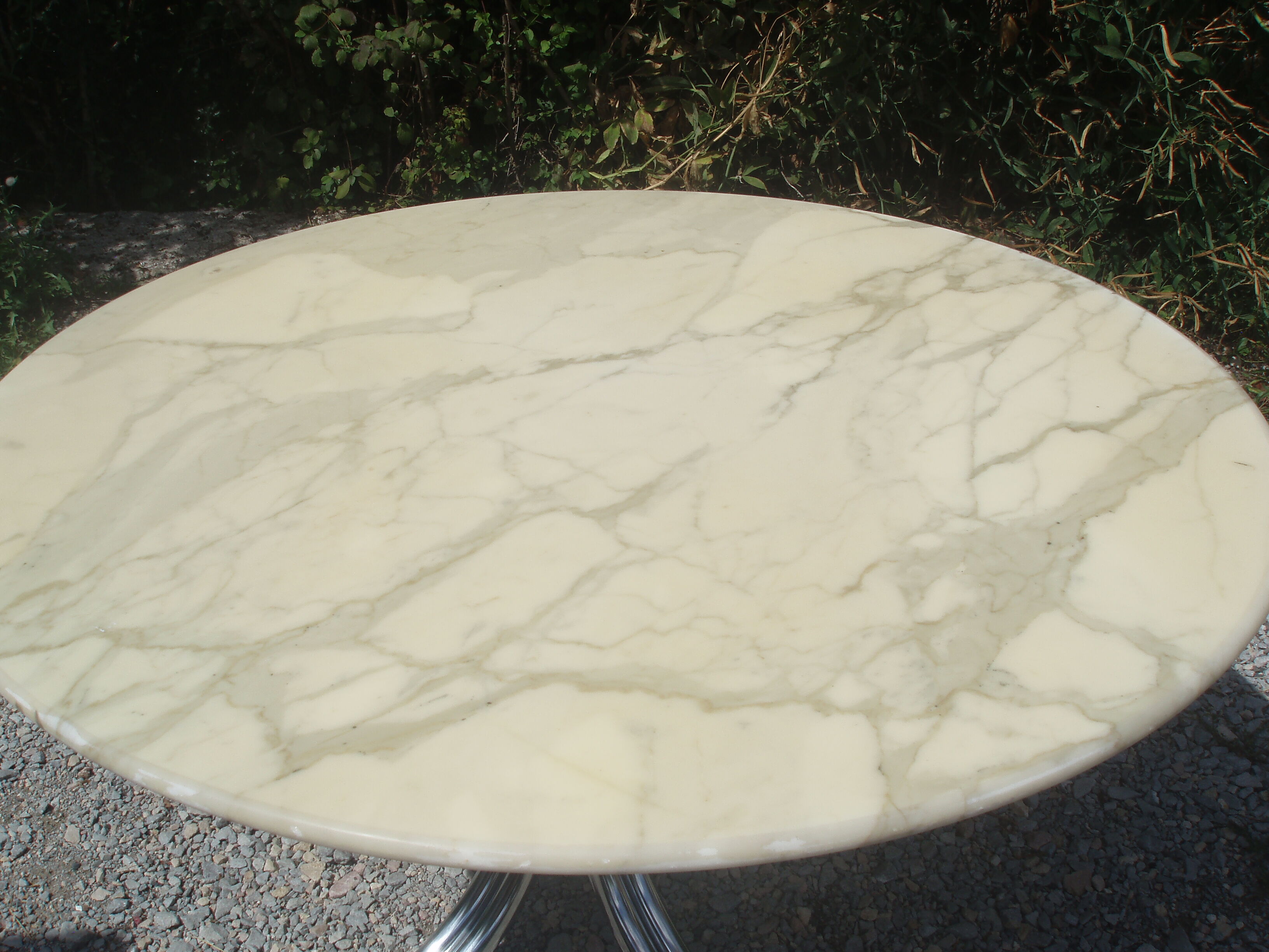 Vintage marble roundtable