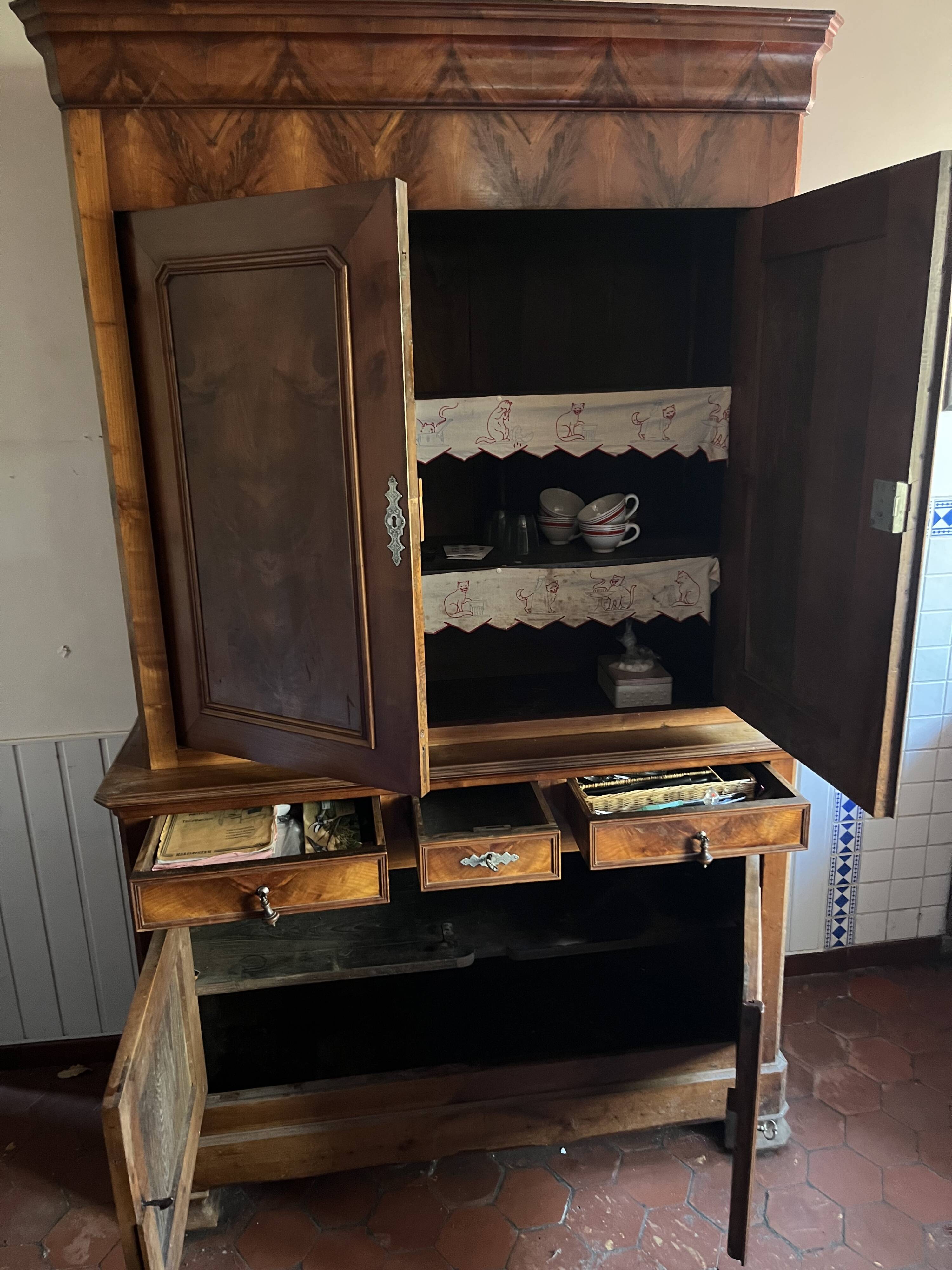 Two-Part Buffet in Cherry Wood