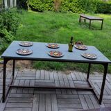 Folding industrial table